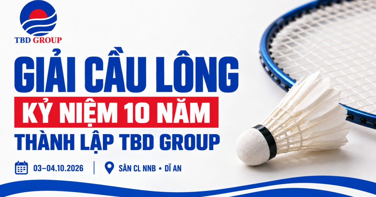 Thái Bình Dương Open lần 3: Sơ đồ thi đấu, lịch thi đấu và 49 cặp đấu tại NNB Dĩ An